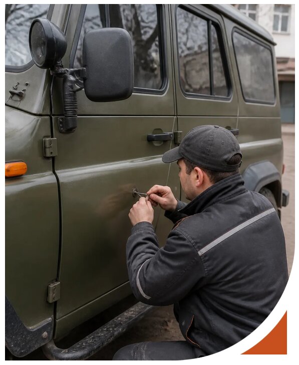 Профессиональное вскрытие автомобиля УАЗ без повреждений в Прохладном